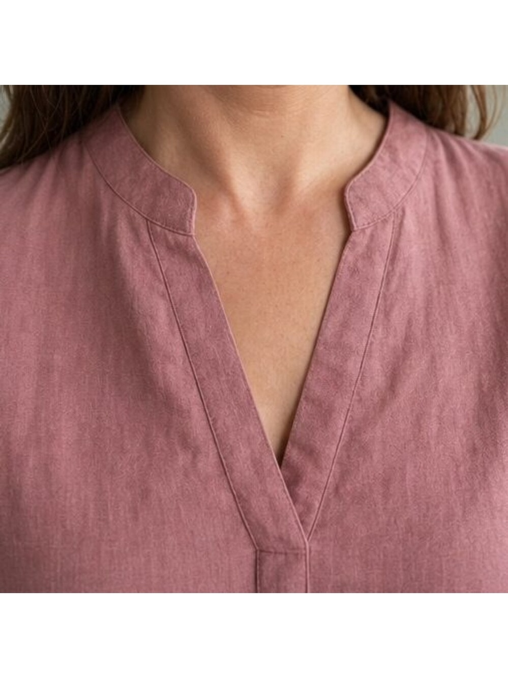Rust Pleated Blouse - Picture 4 of 6